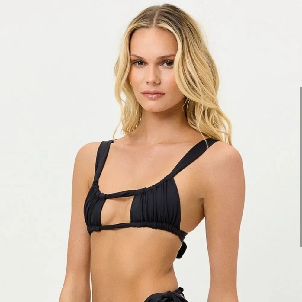 Frankie’s Bikinis Black Willow Top